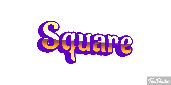 Square Tekst effect