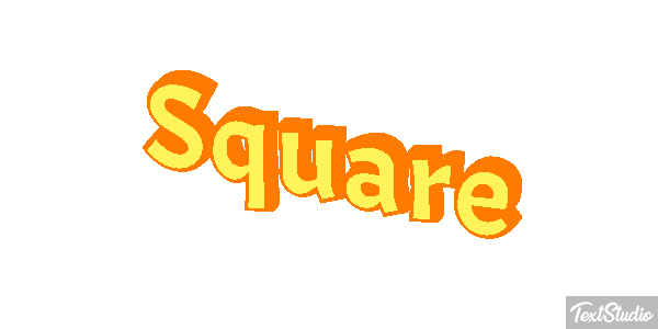 Square Tekst effect