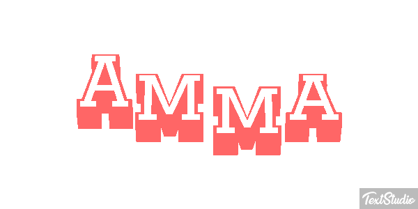 Amma Text effect