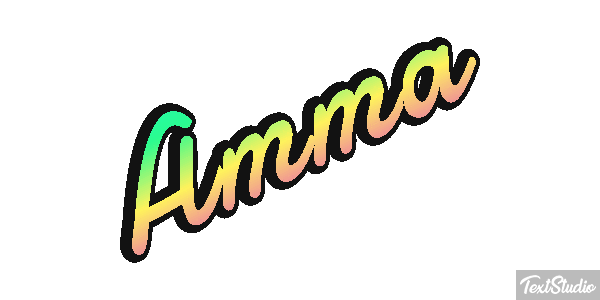Amma Text effect