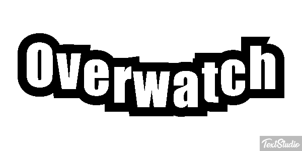 Overwatch Текстовый эффект