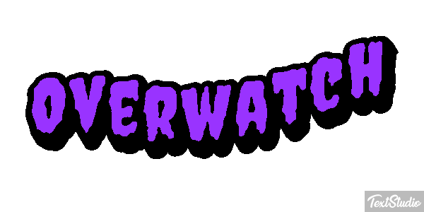 Overwatch Текстовый эффект