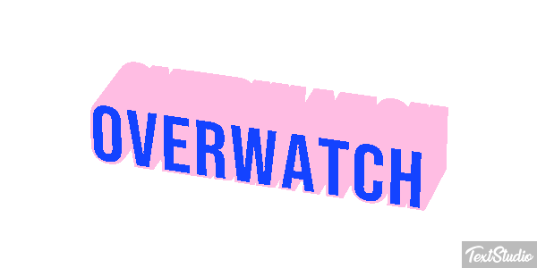 Overwatch Текстовый эффект