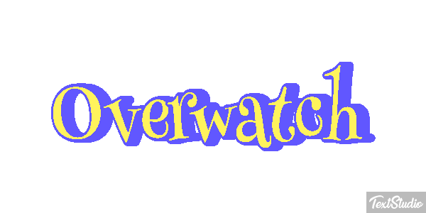 Overwatch Текстовый эффект
