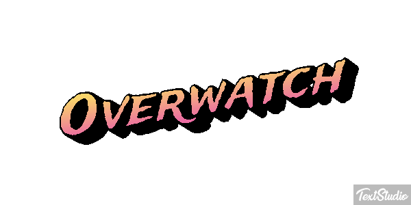 Overwatch Текстовый эффект