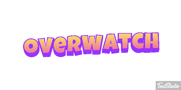 Overwatch Текстовый эффект