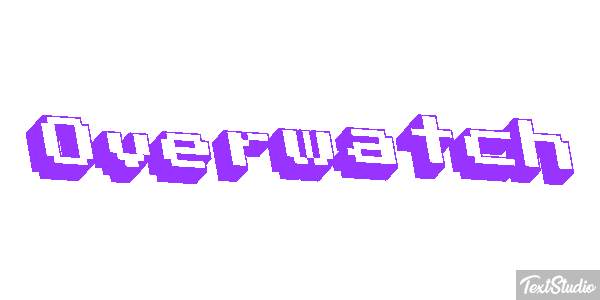 Overwatch Текстовый эффект