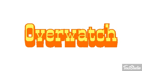 Overwatch Текстовый эффект