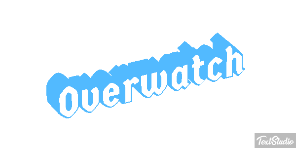 Overwatch Текстовый эффект