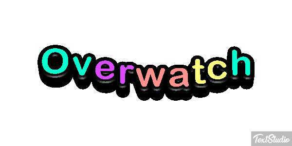 Overwatch Текстовый эффект
