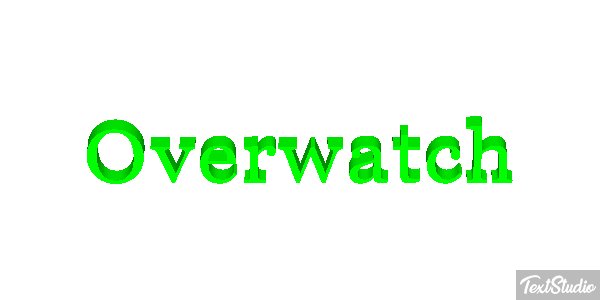 Overwatch Текстовый эффект