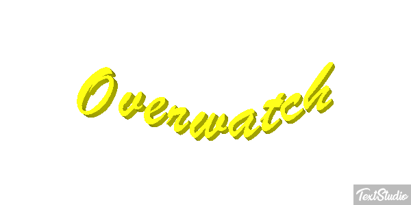 Overwatch Текстовый эффект