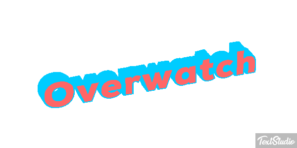 Overwatch Текстовый эффект