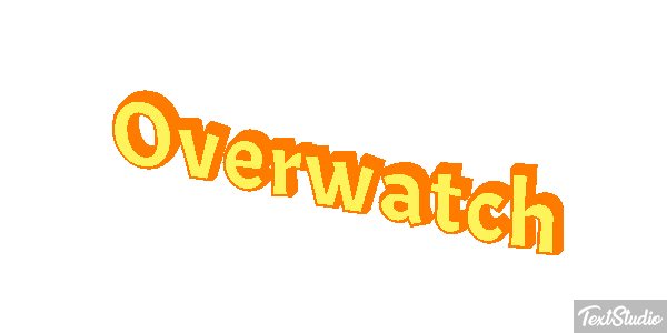 Overwatch Текстовый эффект