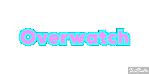 Overwatch Текстовый эффект