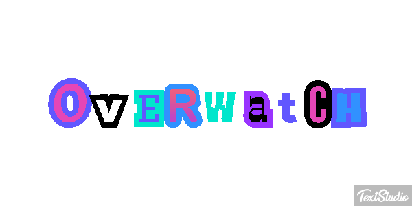 Overwatch Текстовый эффект