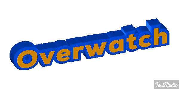 Overwatch Текстовый эффект
