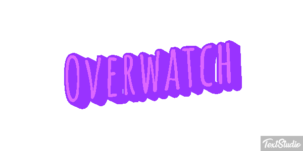 Overwatch Текстовый эффект