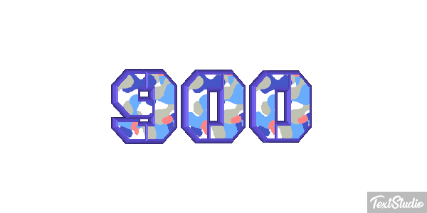 900 Text effect