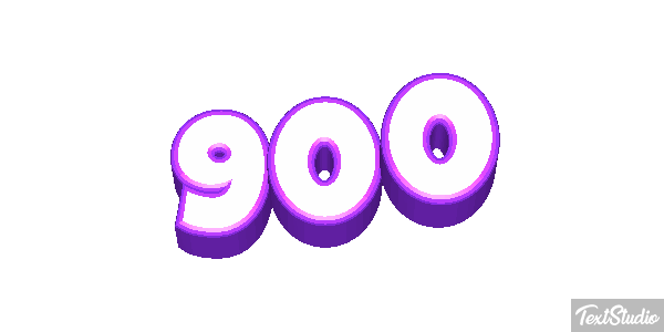 900 Text effect