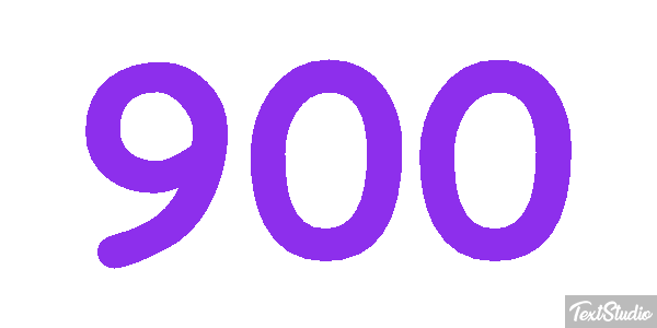 900 Text effect