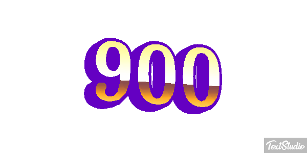 900 Text effect
