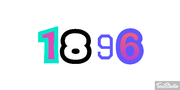 1896 Efeito do texto