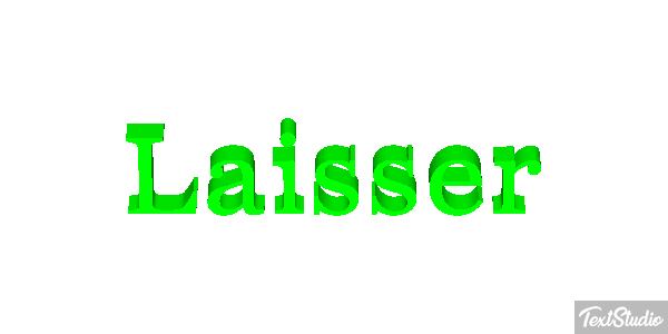 Laisser Effet de texte