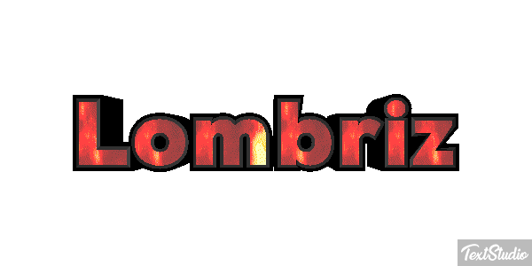 Lombriz Tekst effect