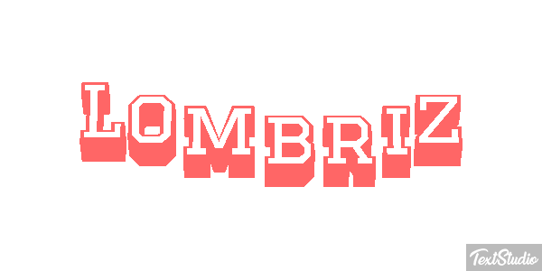Lombriz Tekst effect