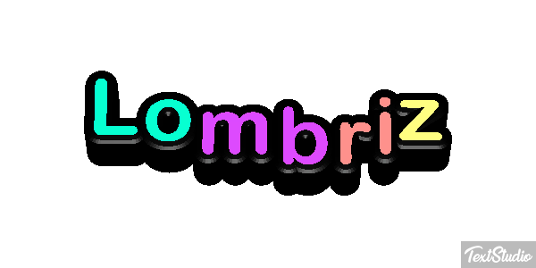 Lombriz Tekst effect