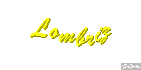 Lombriz Tekst effect