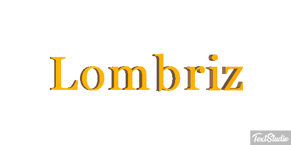 Lombriz Tekst effect