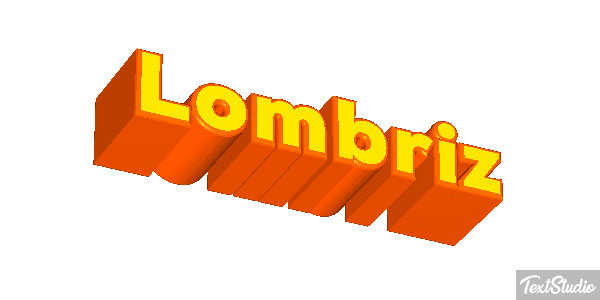 Lombriz Tekst effect
