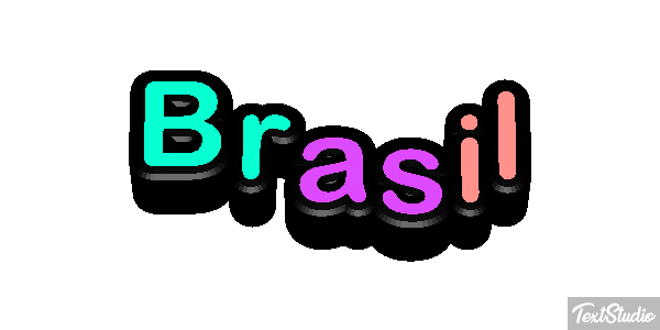 Brasil テキスト効果