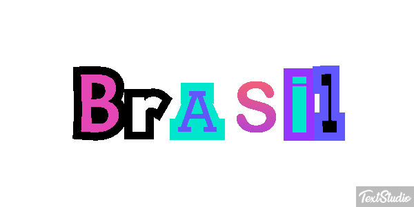 Brasil テキスト効果