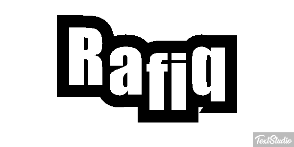 Rafiq Text effect