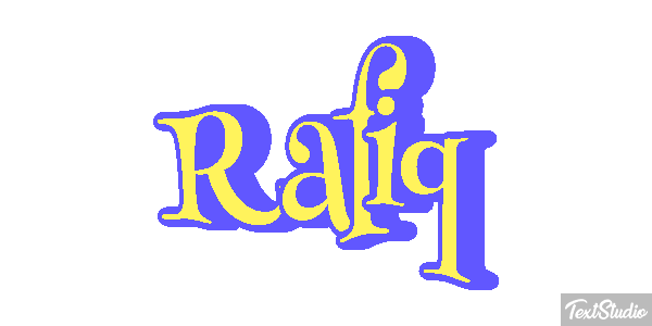 Rafiq Text effect