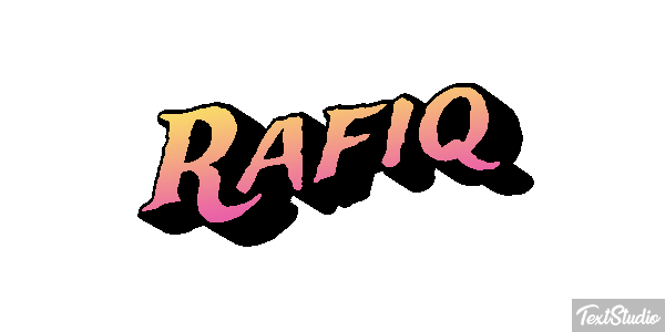 Rafiq Text effect