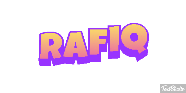 Rafiq Text effect