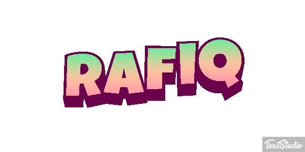 Rafiq Text effect