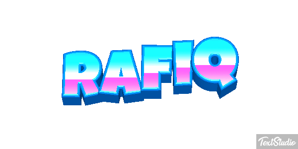 Rafiq Text effect