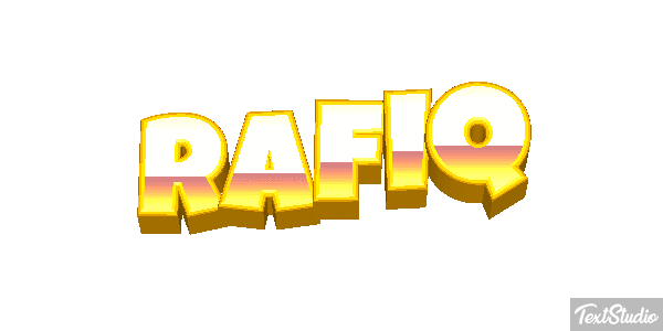 Rafiq Text effect