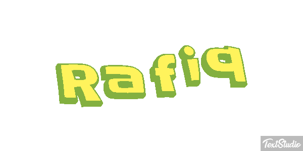 Rafiq Text effect