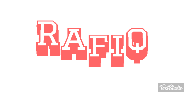 Rafiq Text effect