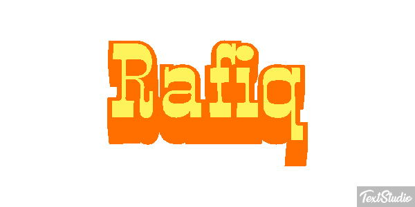 Rafiq Text effect