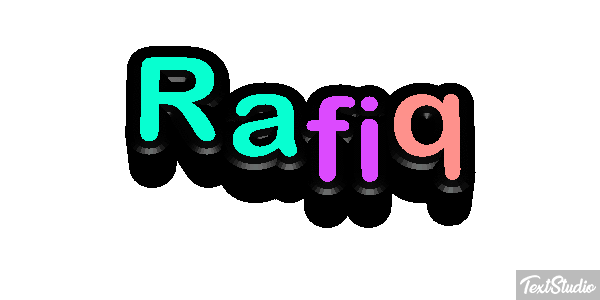 Rafiq Text effect