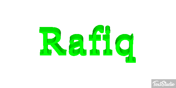 Rafiq Text effect
