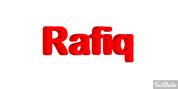 Rafiq Text effect