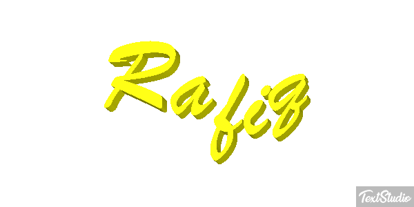 Rafiq Text effect